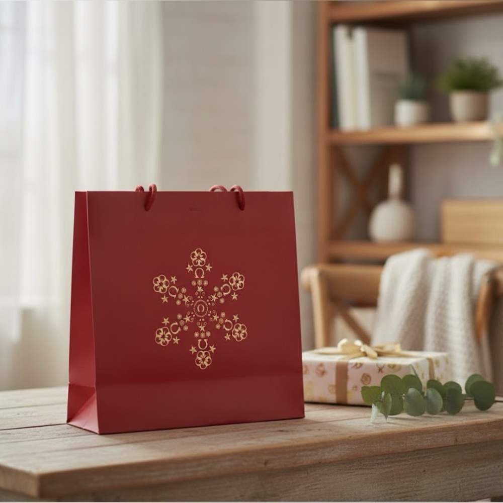 Red OMEGA gift bag